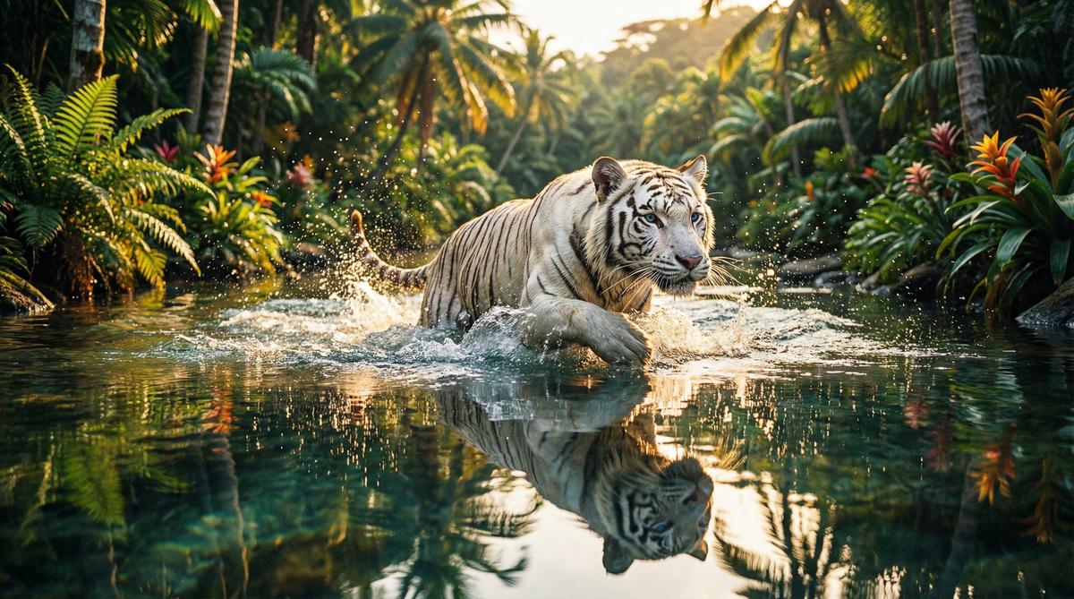 小马拉大车白虎游泳视频